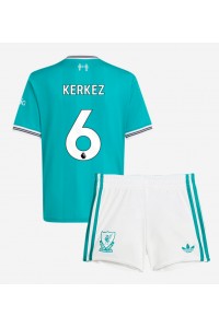 Liverpool Milos Kerkez #6 Jalkapallovaatteet Lasten Kolmas peliasu 2025-26 Lyhythihainen (+ Lyhyet housut)